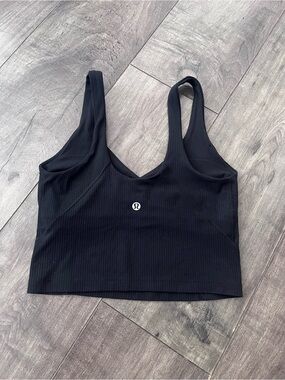 Lululemon Black Ribbed align tank